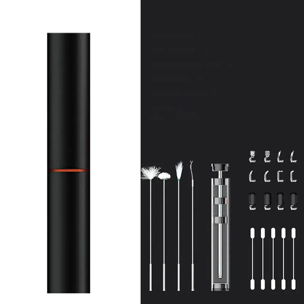 black Практичный эндоскоп, Ушная ложка, Бороскоп, ручной эндоскоп ABS 3,9 мм, инструмент для чистки ушей, камера для осмотра фотографий - Цвет: black