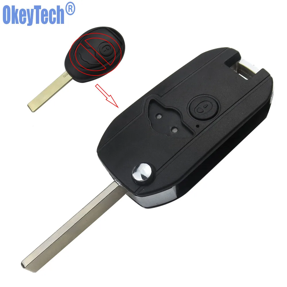 OkeyTech 2 кнопочный модифицированный складной флип чехол для BMW Mini Cooper 2002 2005 запасной