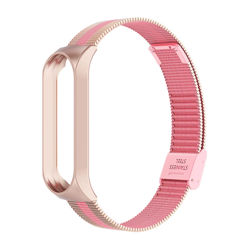 Ремешок на запястье для Xiaomi mi Band 3 металлический Безвинтовой браслет из нержавеющей стали ремешок для mi Band 4 сменный ремешок аксессуары