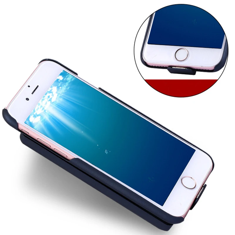 Для iP 8/7/6 Расширенный чехол для аккумулятора телефона для iPhone 8/7/6s/6 Plus Беспроводной магнитный чехол для зарядного устройства для iPhone Xs/X
