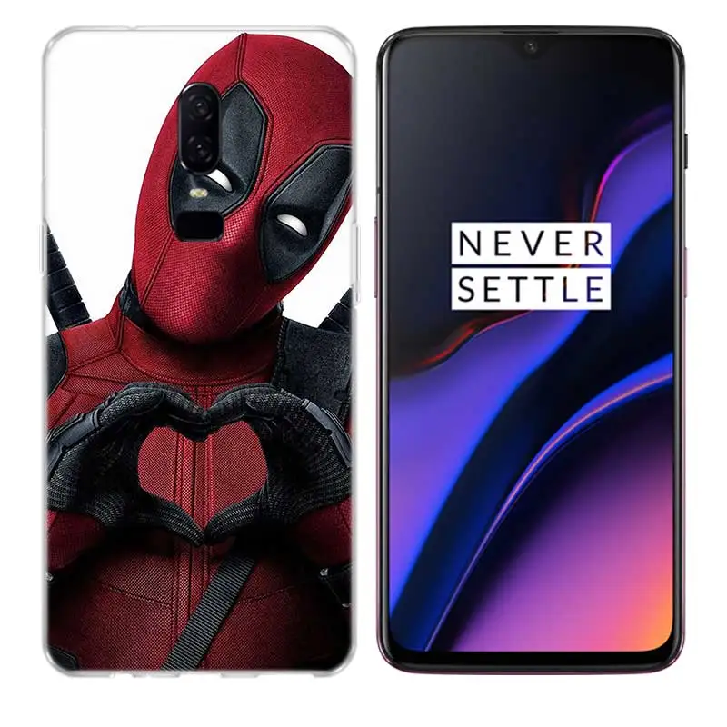 Marvel Hero Deadpool Comic Phone case Frosted Fundas Silicon Case For OnePlus 7 Pro 6T 6 5T 5 Cover |