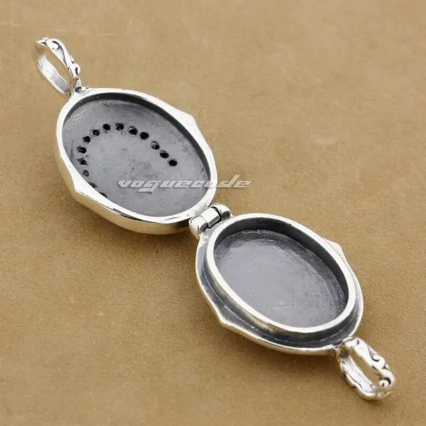 Мужская подвеска в стиле панк LINSION серебро 925 пробы открытая Дева Мария Иисус