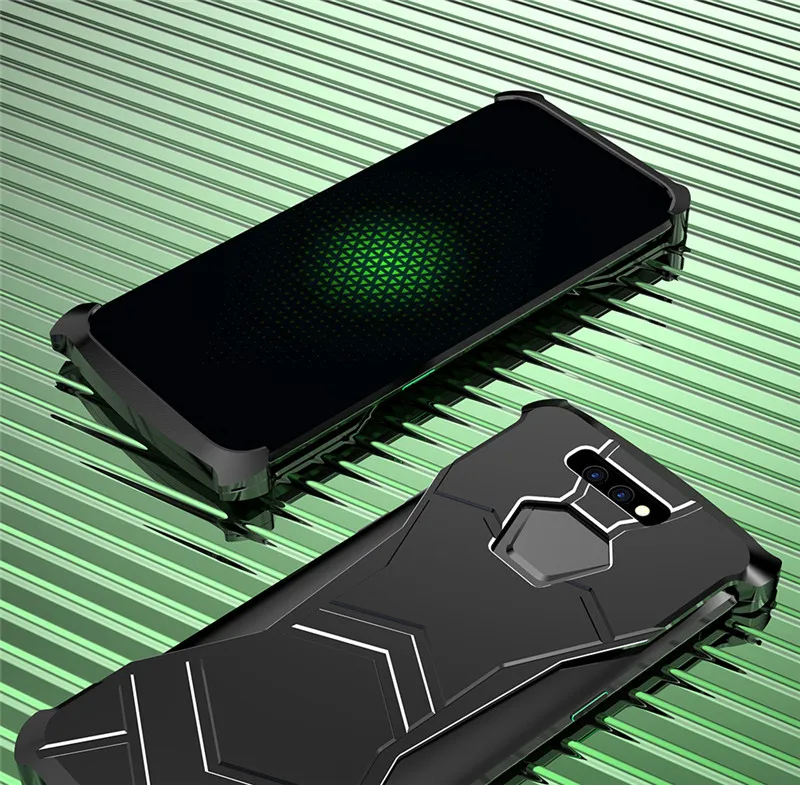 Магнитный чехол для телефона R-just Panther для Xiaomi Black Shark, металлический бампер для телефона, тонкий противоударный чехол для телефона