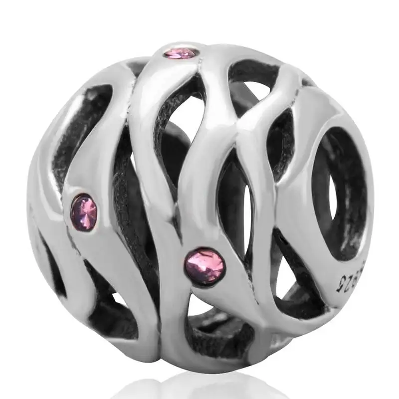 Ажурный браслет с искусственными кристаллами подходит для браслетов Pandora DIY Ocean