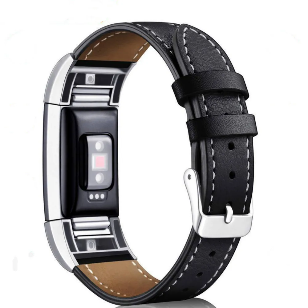 Модные браслеты замена ленты из натуральной кожи ремешок браслет для Fitbit CHARGE 2 |