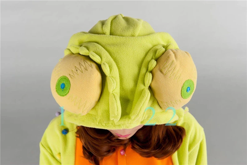 Cartoon Anime Animals chameleon Lizard Onesie Halloween Cosplay Reptiles onesies Adult Women Men's Pajamas sleepwear jumpsuit |