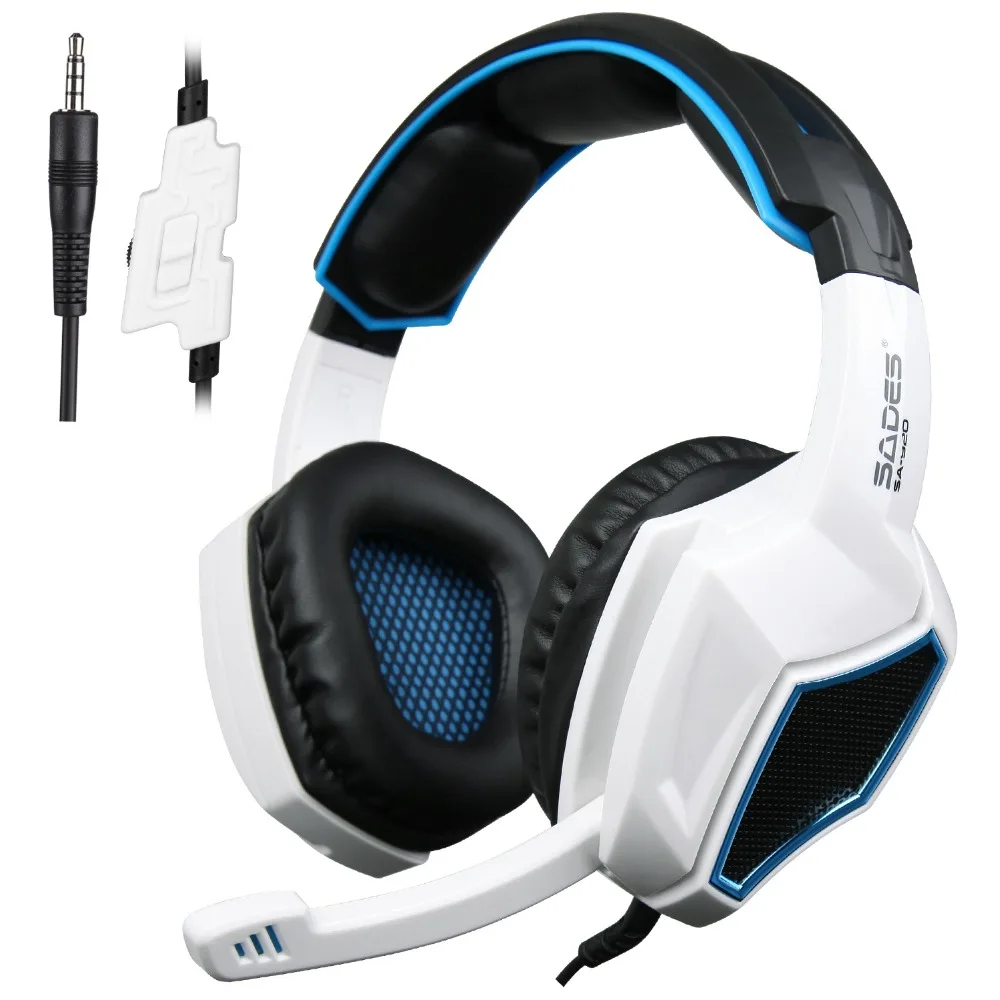 Игровая гарнитура Sades SA920 для PS4 ПК игровые стереонаушники 3 в 1 с микрофоном и