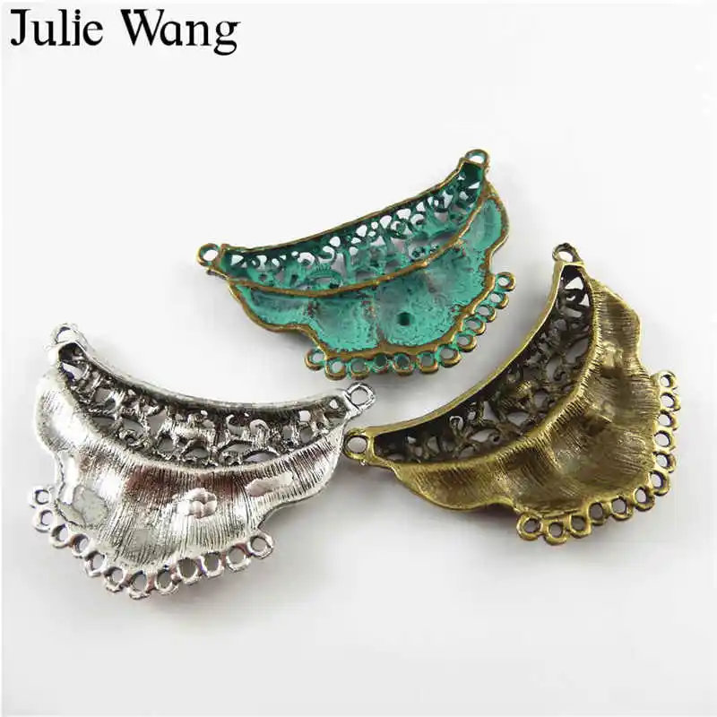 Julie Wang 3 шт. Смешанные антикварных цвета винтажный платок в форме короны Шарм