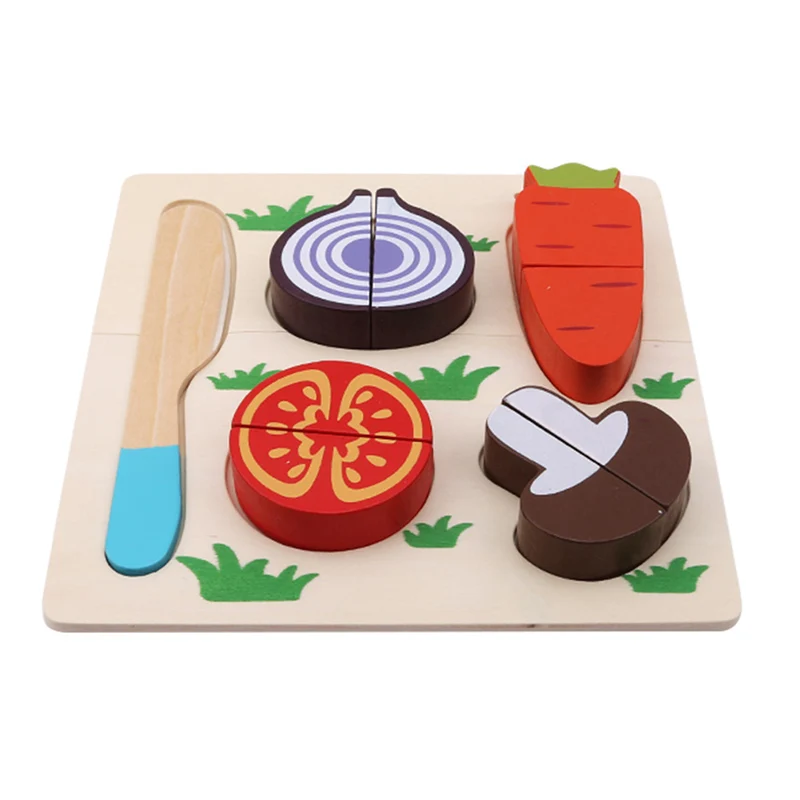 3D Деревянный фруктовый десертный набор Забавная детская игрушка для ролевых игр