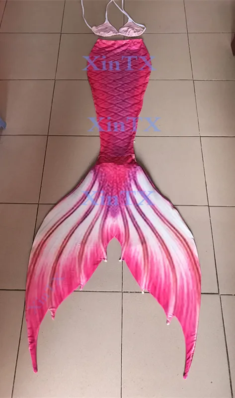 tail with flipper Детский хвост русалки для взрослых, с монофином, для плавания, Filpper, костюм для женщин, маскарадные костюмы, купальные костюмы, реквизит для фотосессии - Цвет: tail with flipper