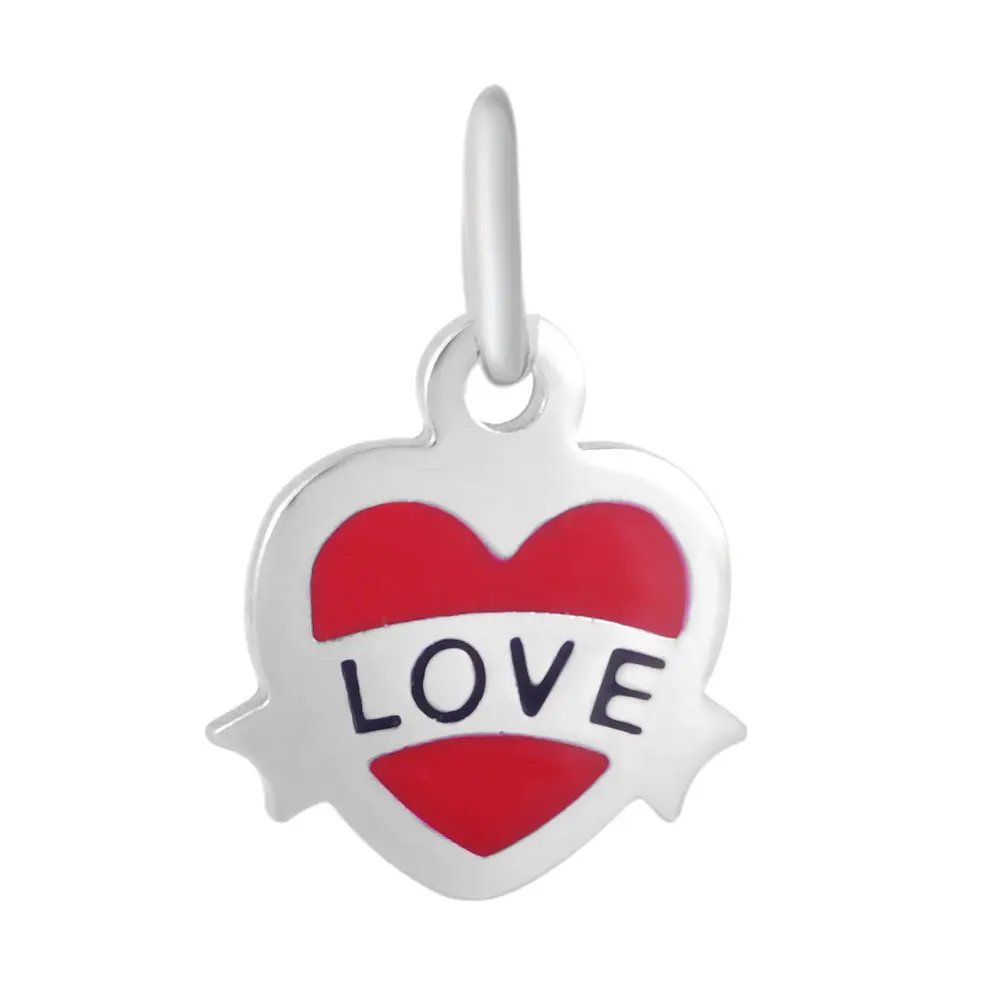 15*21.4mm 20pcs/lot Stainless Steel DIY Love Heart Pendant Necklace Bangle Bracelet Charms for Jewelry Making | Украшения и