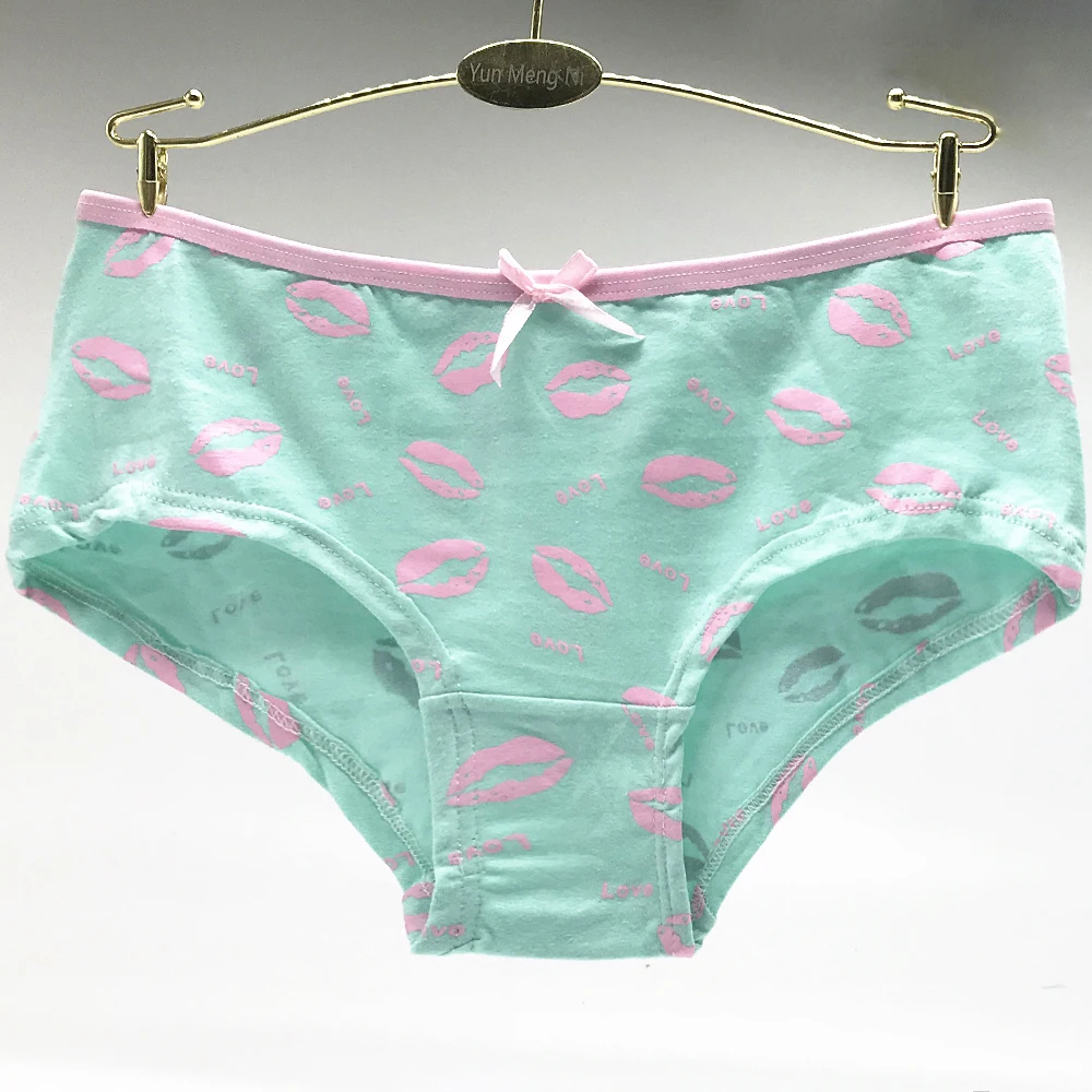 Комплект хлопковых дамских трусов с 60 губами женское нижнее белье для мальчиков