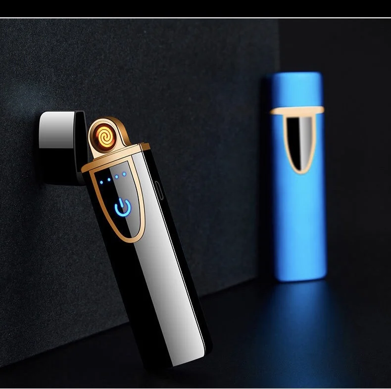Бизнес Стиль Зарядка электрическая электронная USB Зажигалка плазменная зажигалка подарок для курения сигаретные инструменты перезаряжаемая