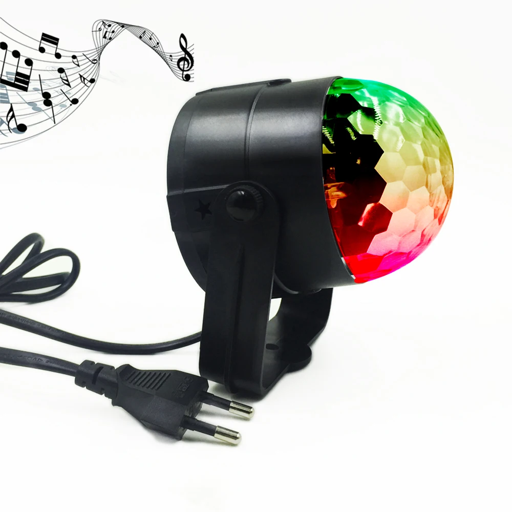 

RGB LED Stage Lights Disco Ball DJ Party DMX Laser Projector Auto Sound Light AC 220V 110V EU US Show Strobe Stage Lamp Effect