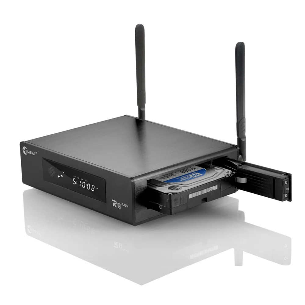 ТВ приставка EWEAT R9 Plus 4K HDR 2 ГБ 16 Smart TV Android 4G/5G Wi Fi Dolby DTS 3 5 &quotSATA HDD Bluetooth + беспроводная