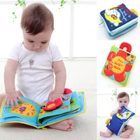 soft cartoon quiet cloth book for newborn children educational baby rattles infant early cognitive development activity books