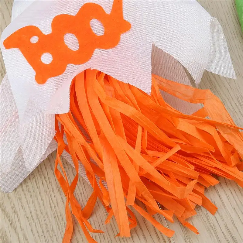 3 шт. Хэллоуин призрак гирлянды украшения опора для бар партии (оранжевый + белый