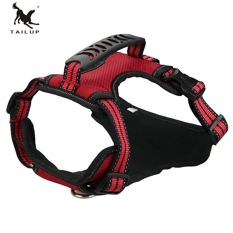 TAILUP S-XL Adjustable Safety Nylon Pet Dog Harness Soft Breathable No Pull Walk for Small Medium Large Puppy Products | Дом и сад