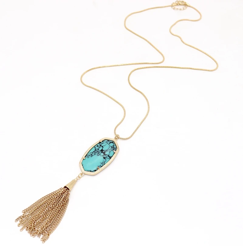 Изысканное длинное ожерелье со змеиной кожей синтетическими камнями | Украшения