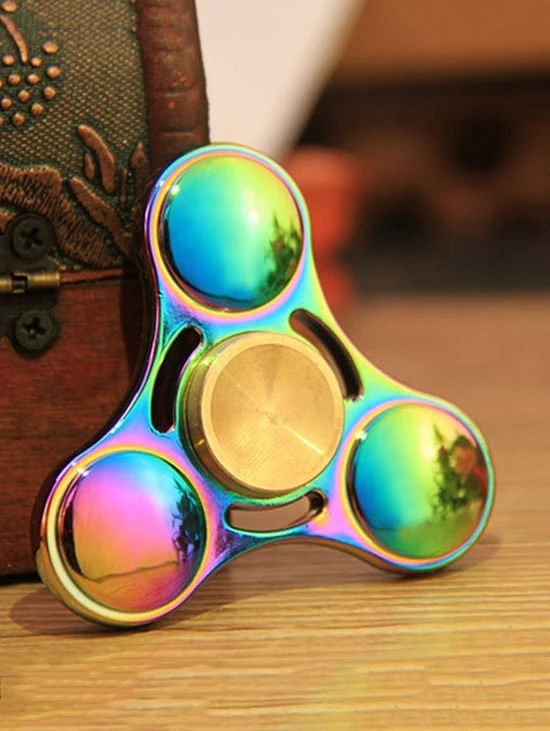 Nice Rainbow Color EDC Hand Spinner Toy Fidget Alloy Metal Finger gyro For Autism ADHD Stress Relieve | Игрушки и хобби