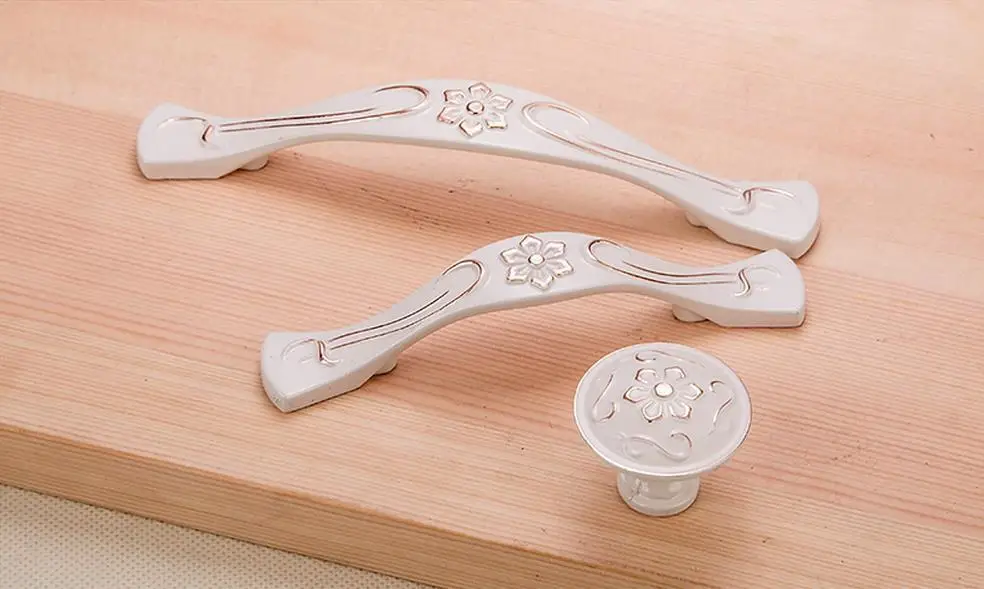 2 шт. ручка для кухонного шкафа золотистая и белая|Ручки шкафа| |