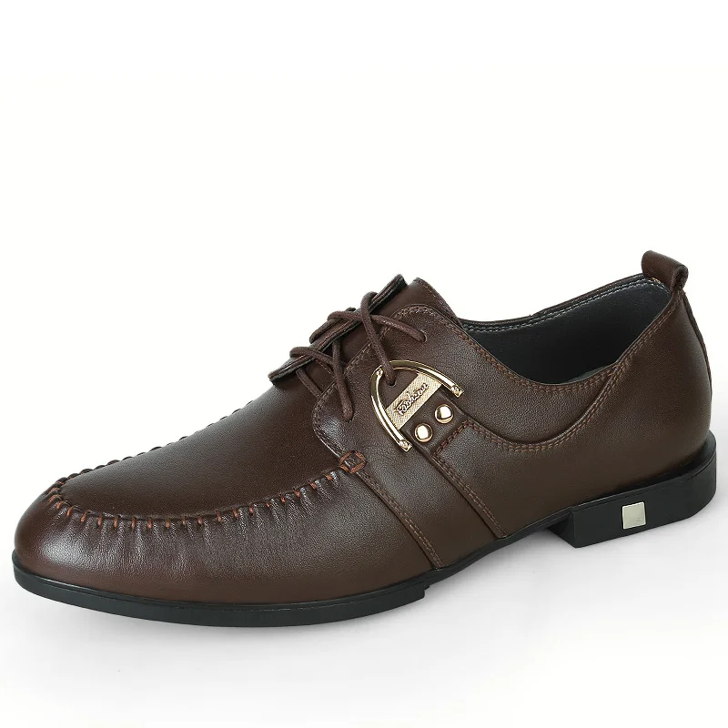 Горячая Продажа мужской Обуви Классические Натуральная Кожа Квартиры Мужчины