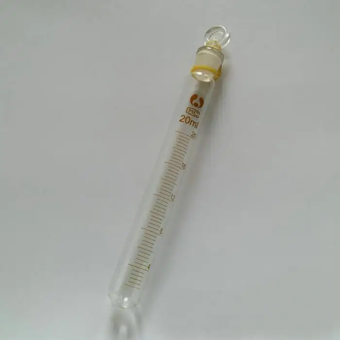 1pcs 5/10/20/25/50ml lab glass graduation test tube with ground stopper round bottom | Канцтовары для офиса и дома