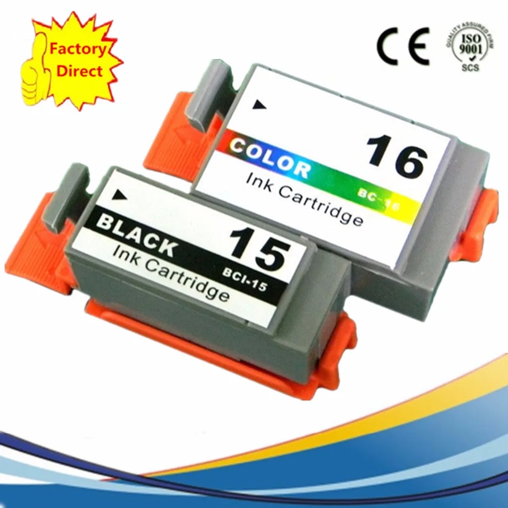 BCI 15 BCI15 15BK 16 C 15/16 Замена чернильных картриджей для i70 i80 SELPHY DS700 DS810 Pixma iP90 mini220|ink