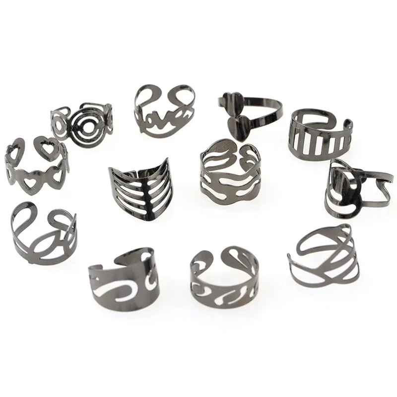 Оптовая продажа 10 шт. разные варианты дизайна с цветочным узором В стиле панк