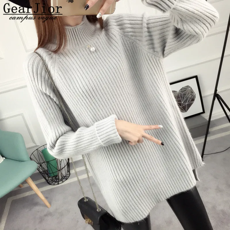 Новинка 2017 Лидер продаж женские на осень-зиму длинная стильная водолазка вязать
