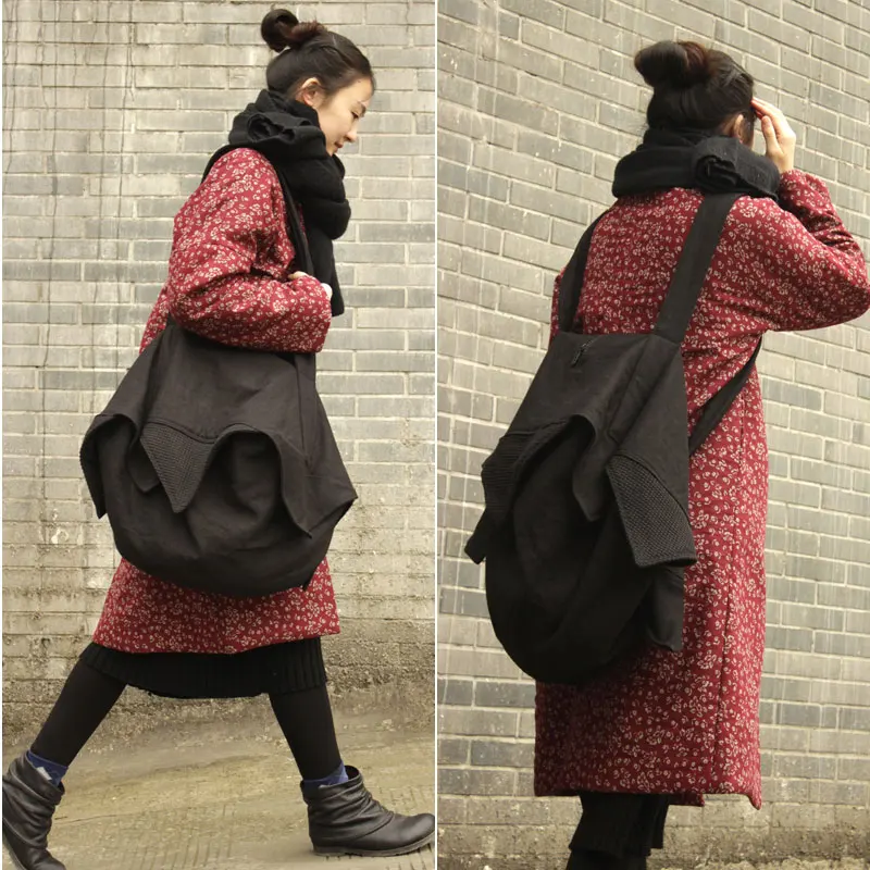 2019 женские черные оригинальный дизайн унисекс вместительные хлопковые тканевые