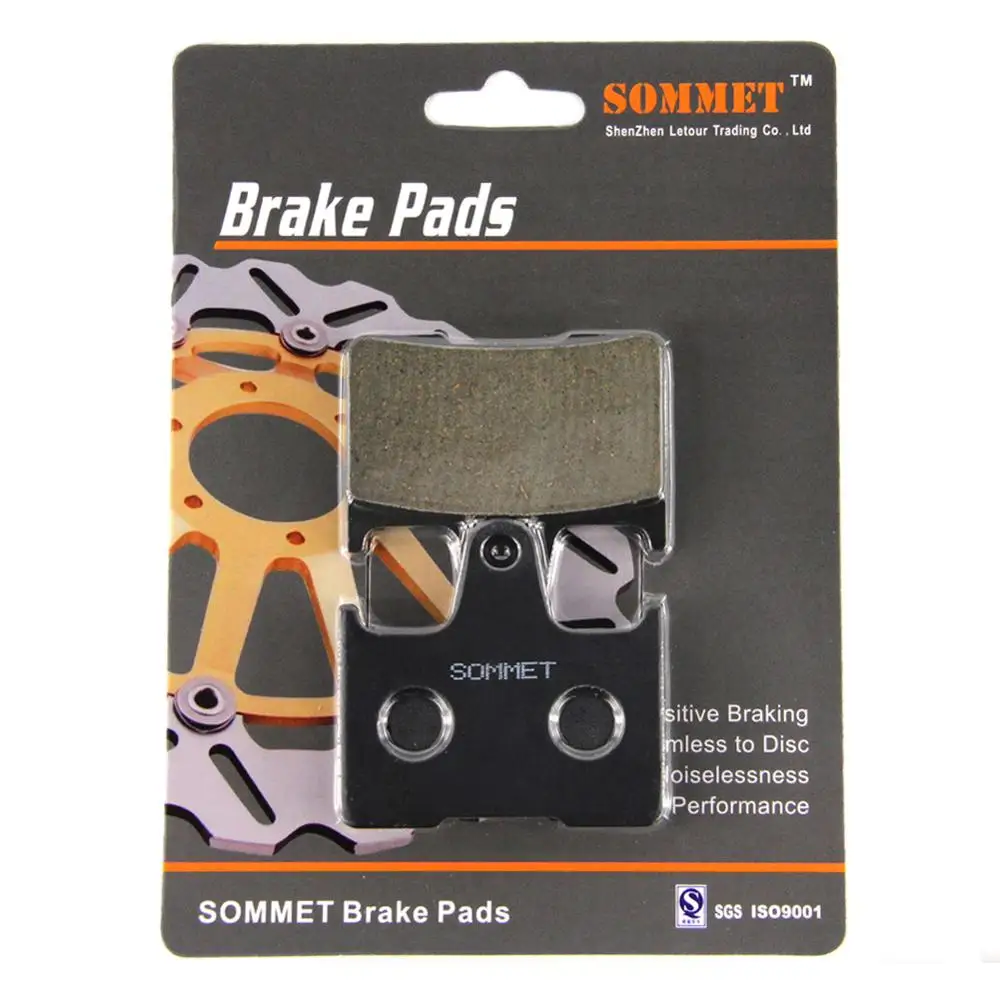 

SOMMET Motorcycle Rear Brake Pads Disc 1 pair for Suzuki GSXR 1000 K (2001-2006) GSXR1000 GSXR1000K LT254