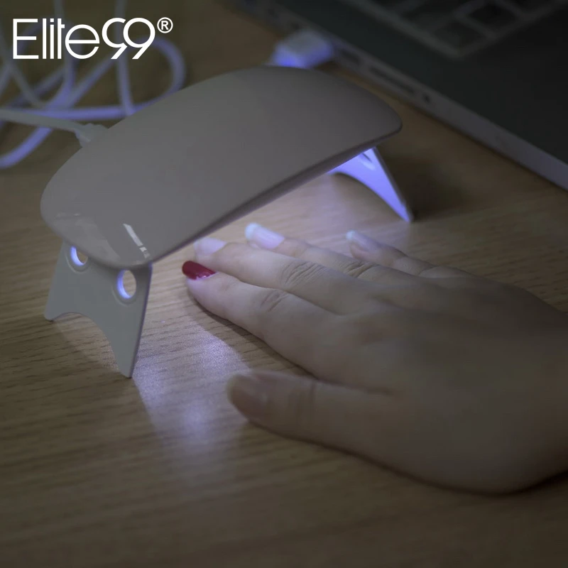 Светодиодный мини-Гель-лак Elite99 6 Вт для ногтей УФ-лампа сушки USB разъем