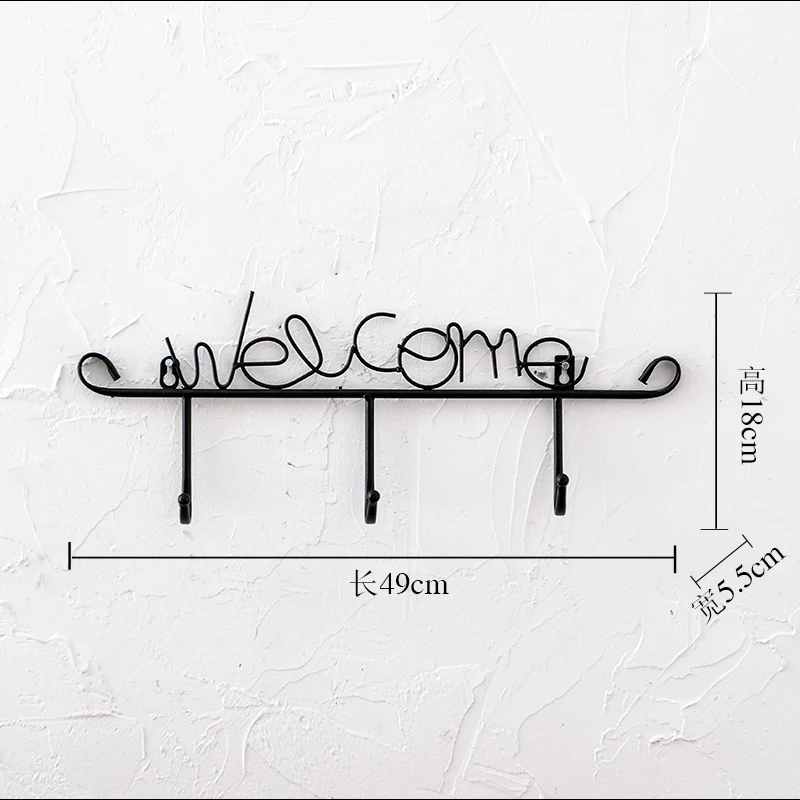 Винтажный Железный крючок для одежды настенное украшение креативная комната