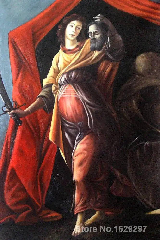 Judith Leaving the Tent of Holofernes by Sandro Botticelli famous portrait artist High quality Hand painted | Дом и сад