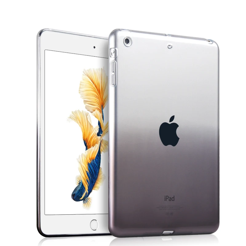 Мягкий ТПУ чехол для Apple iPad Mini ультра тонкий полупрозрачный задний Чехол Защитная