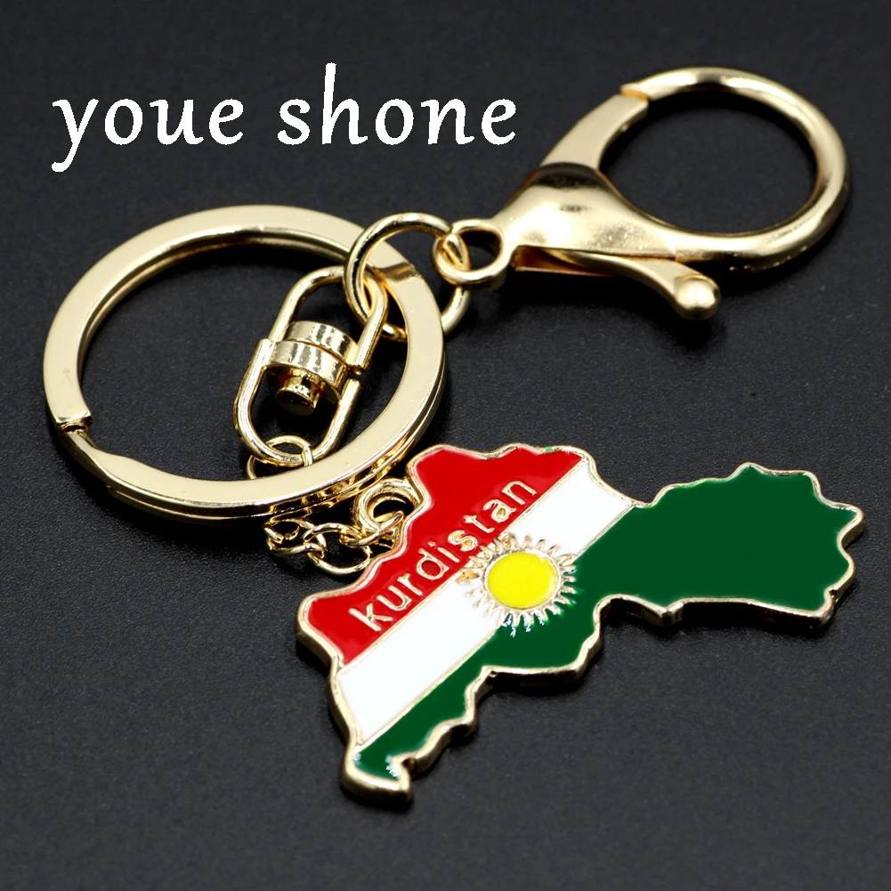 Youe shone kurdivan карта брелок для ключей флаг | Украшения и аксессуары