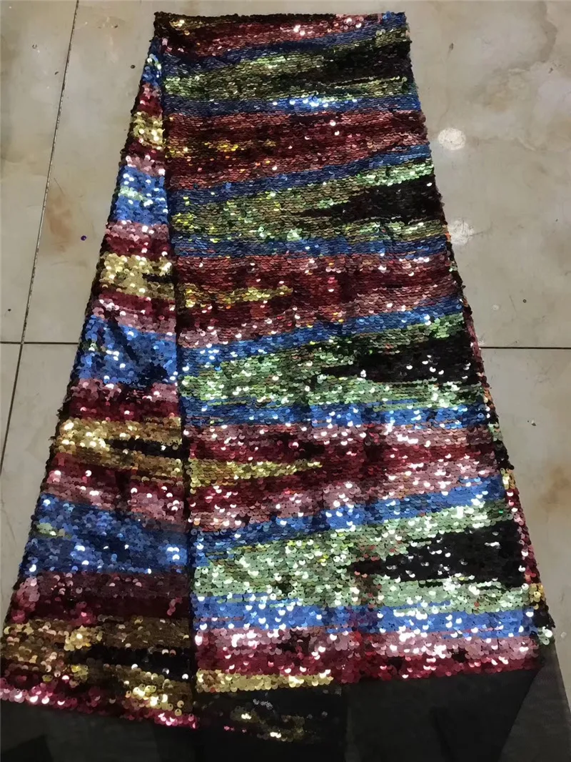 

5 yards luxury new 2 color sequin luxury embroidery net mesh lace fabric for dress sawing/party dress/occassion H-1901