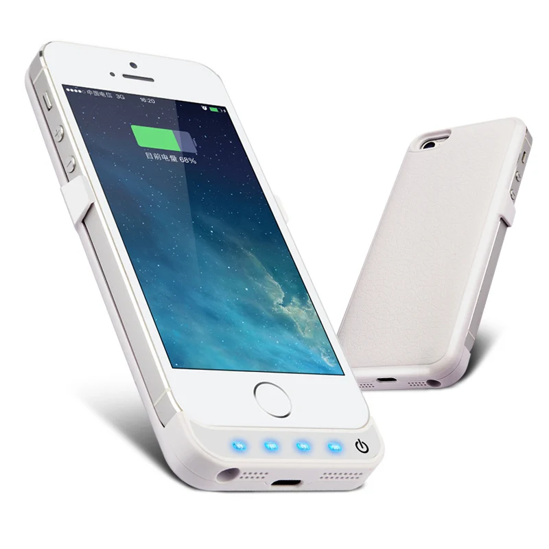 Goestime футляр новое поступление! Iphone5s питания чехол внешняя батарея резервного