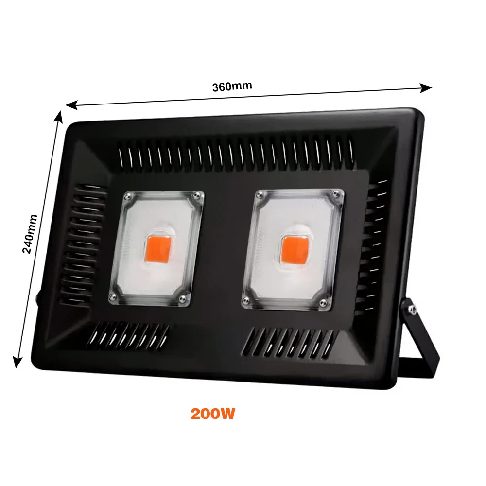 200W Phytolamp светодиодный светильник для выращивания P65 водонепроницаемый 100 Вт 200 Вт 300 Вт полный спектр Фито лампа для посев цветов растений на открытом воздухе - Испускаемый цвет: 200W