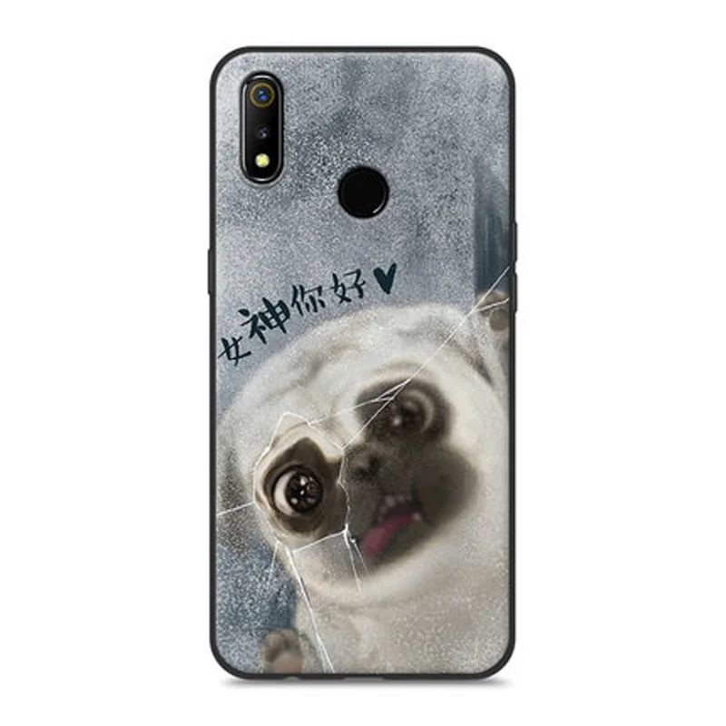 Чехол для OPPO Realme 3 мягкий чехол телефона с мультяшным животным Realme3 Real me 6 22 "