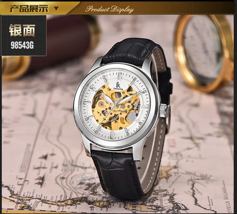 IK цветные мужские часы лучший бренд Роскошные автоматические механические с