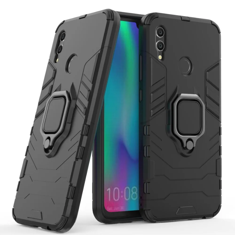 

Luxury Magnetic Metal Ring Case for Huawei Honor 10 LITE Phone Case Cover For Huawei Honor play Shockproof Full Back Case