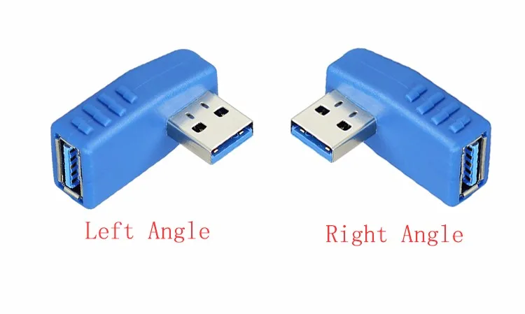 Качественный вертикальный угол 90 градусов USB 3,0 штекер-Женский адаптер конвертер соединитель разъем