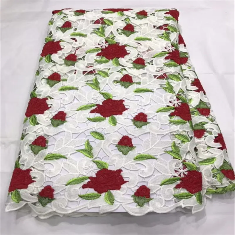 

Cassiel French Cord Lace Fabric 2019 African Lace Fabric With Embroidery Water Soluble Lace Fabric High Quality Nigerian Lace