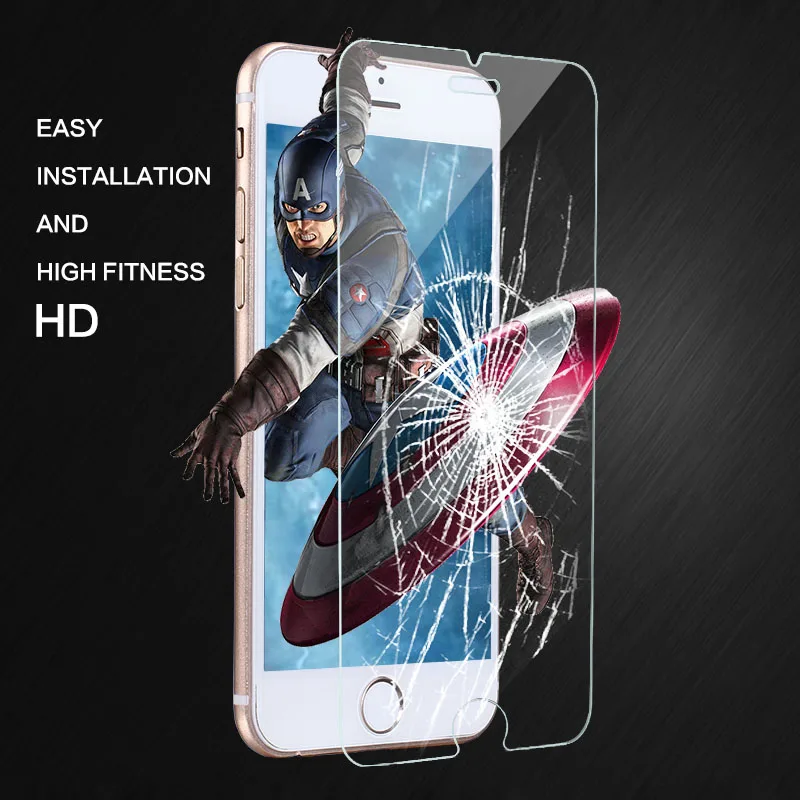 Защитное закаленное стекло для iphone se 5 4 8 6 7 X XS MAX XR plus|Защитные стёкла и плёнки