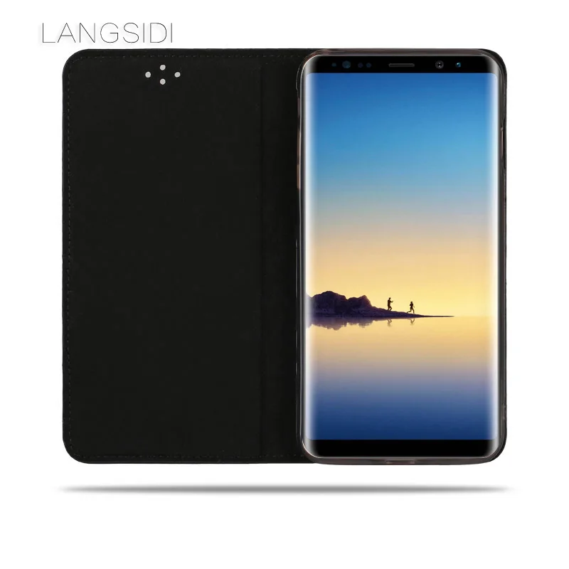 Роскошный чехол для телефона с деловым рисунком раскладной Samsung Note 8 полной