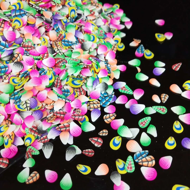 20 г/лот перо полимерная Горячая мягкая глина полировка красочные листья