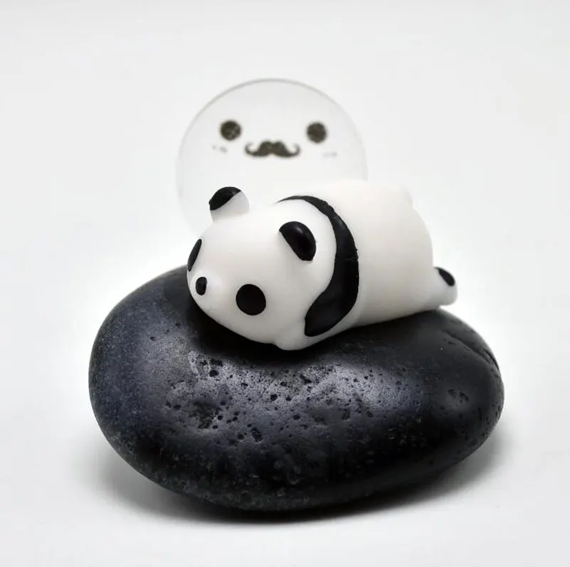 panda Мини мягкое антистресс медленно поднимающееся Kawaii Mochi животное антистресс мягкое Исцеление забавное мягкое пресс для детей и взрослых снятие стресса - Цвет: panda