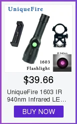 UniqueFire 1508 T50 XRE(зеленый/красный/белый) светодиодный фонарик 3 режима фокусируемая головка Масштабирование Coyote Охота факел Лампа